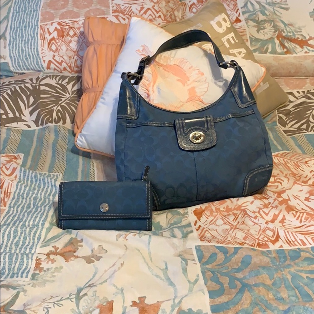 Authentic Coach handbag & wallet